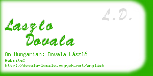 laszlo dovala business card