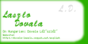 laszlo dovala business card